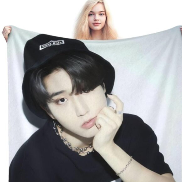Stray Music Kids Han Ji Sung Blanket‎ Soft Warm Flannel Throw Blankets fo… - Picture 1 of 8
